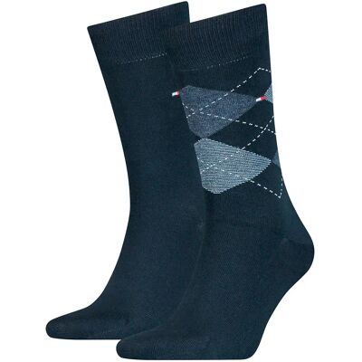 Tommy Hilfiger Chaussettes Check 2 Paires Dark Navy EU 47-49 - Publicité Tommy Hilfiger Chaussettes Check 2 Paires Dark Navy EU 47-49 - Publicité
