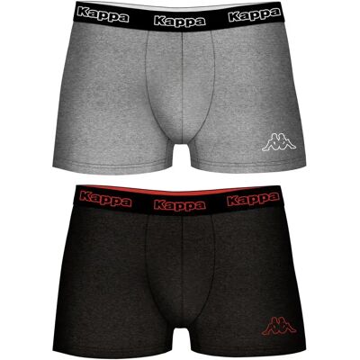 Kappa Boxers 2 Unités Grey / Grey S - Publicité Kappa Boxers 2 Unités Grey / Grey S - Publicité