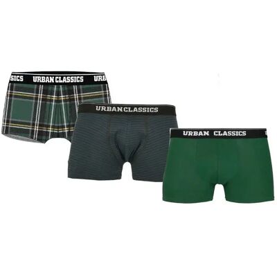 Urban Classics Boxers 3 Unités Green / Blue / Blue / Green S - Publicité Urban Classics Boxers 3 Unités Green / Blue / Blue / Green S - Publicité
