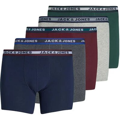 Jack & Jones Boxers Oliver Plus Size 5 Unités Dark Grey Melange / Detail Sea Moss / Port Royal / Navy Blazer / Light Grey Melange 6XL Homme - Publicité Jack & Jones Boxers Oliver Plus Size 5 Unités Dark Grey Melange / Detail Sea Moss / Port Royal / Navy Blazer / Light Grey Melange 6XL Homme - Publicité