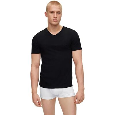 Boss Maillot De Corps à Manches Courtes Et Col En V Classic 3 Unités Black M Homme - Publicité Boss Maillot De Corps à Manches Courtes Et Col En V Classic 3 Unités Black M Homme - Publicité