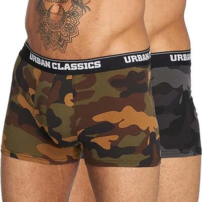 Urban Classics Boxers Camo 2 Unités Wood Camo / Dark Camo 2XL - Publicité Urban Classics Boxers Camo 2 Unités Wood Camo / Dark Camo 2XL - Publicité
