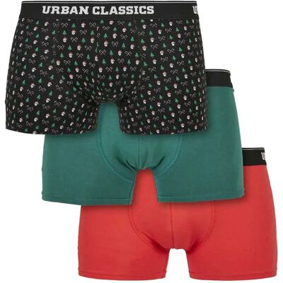 Urban Classics Boxers Organic X-mas 3 Unités Nicolaus / Tree Green / Pop Red 4XL - Publicité Urban Classics Boxers Organic X-mas 3 Unités Nicolaus / Tree Green / Pop Red 4XL - Publicité
