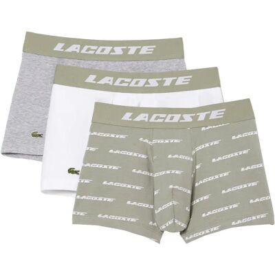 Lacoste Boxers 5h5914 3 Unités Lychen / Heather Grey / White M Homme - Publicité Lacoste Boxers 5h5914 3 Unités Lychen / Heather Grey / White M Homme - Publicité