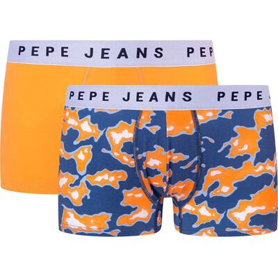 Pepe Jeans Boxers Camo Low Rise 2 Unités York Orange S - Publicité Pepe Jeans Boxers Camo Low Rise 2 Unités York Orange S - Publicité