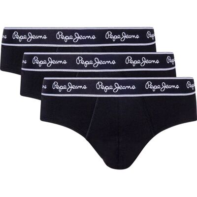 Pepe Jeans Slips Pepe 3 Unités Black 2XL Homme - Publicité Pepe Jeans Slips Pepe 3 Unités Black 2XL Homme - Publicité