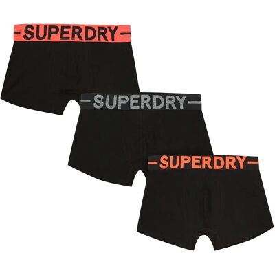 Superdry Boxers Trunk 3 Unités Black / Orange M Homme - Publicité Superdry Boxers Trunk 3 Unités Black / Orange M Homme - Publicité