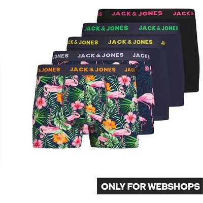 Jack & Jones Boxers Pink Flamingo Plus Size 5 Unités Navy Blazer / Pack Navy Blazer - Navy Blazer - Black - Black 6XL Homme - Publicité Jack & Jones Boxers Pink Flamingo Plus Size 5 Unités Navy Blazer / Pack Navy Blazer - Navy Blazer - Black - Black 6XL Homme - Publicité