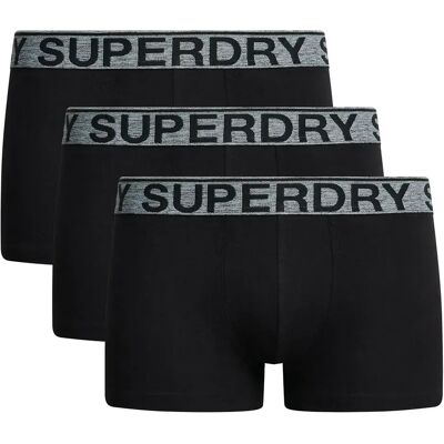 Superdry Boxers Trunk 3 Unités Triple Black / Grey S Homme - Publicité Superdry Boxers Trunk 3 Unités Triple Black / Grey S Homme - Publicité