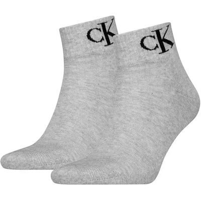 Calvin Klein Chaussettes Courtes 701228805 Quarter 2 Paires Light Grey Melange EU 43-46 - Publicité Calvin Klein Chaussettes Courtes 701228805 Quarter 2 Paires Light Grey Melange EU 43-46 - Publicité
