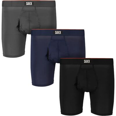 Saxx Underwear Boxers Multi-sport Mesh Brief Fly 3 Unités Turbulence / Navy / Black L Homme - Publicité Saxx Underwear Boxers Multi-sport Mesh Brief Fly 3 Unités Turbulence / Navy / Black L Homme - Publicité