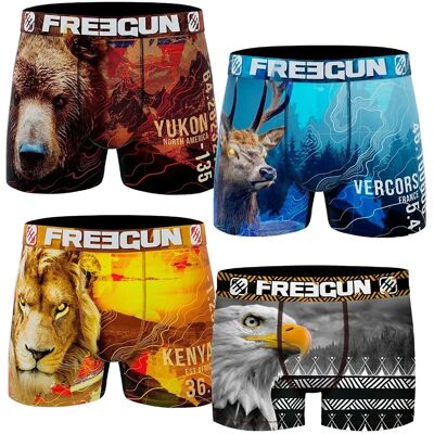 FREEGUN Boxers Pk6397 4 Unités Multicolored S Homme - Publicité FREEGUN Boxers Pk6397 4 Unités Multicolored S Homme - Publicité