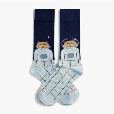 Jimmy Lion Chaussettes Crew Space Cat Dark Blue EU 41-46 - Publicité Jimmy Lion Chaussettes Crew Space Cat Dark Blue EU 41-46 - Publicité