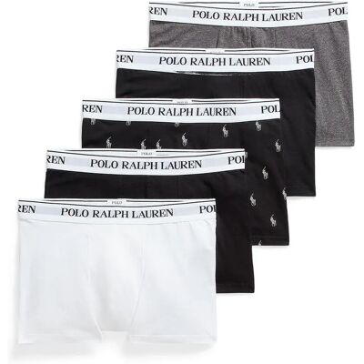 Ralph Lauren Accesorios Boxers 714864292 Trunks 5 Unités 5Pk Wht / Blk / Blk / Bc Hr / Blk Pp M Homme - Publicité Ralph Lauren Accesorios Boxers 714864292 Trunks 5 Unités 5Pk Wht / Blk / Blk / Bc Hr / Blk Pp M Homme - Publicité