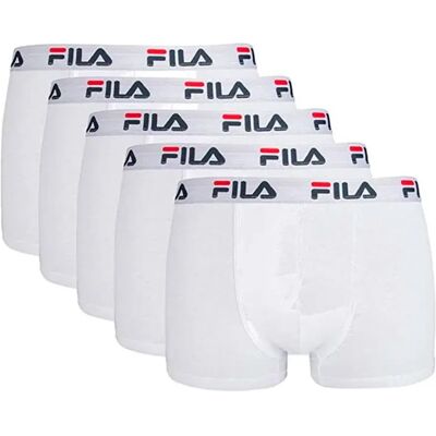 Fila Boxers Fu5016/5 200 5 Unités White L Homme - Publicité Fila Boxers Fu5016/5 200 5 Unités White L Homme - Publicité