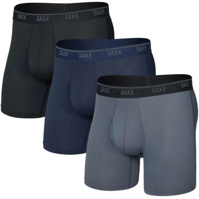 Saxx Underwear Boxers Quest Quick-dry Mesh 3 Unités Black / Turbulence / Maritime L Homme - Publicité Saxx Underwear Boxers Quest Quick-dry Mesh 3 Unités Black / Turbulence / Maritime L Homme - Publicité