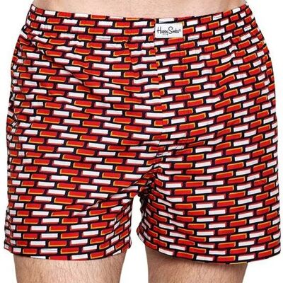 Happy Socks Boxers Brick Red / White XL - Publicité Happy Socks Boxers Brick Red / White XL - Publicité