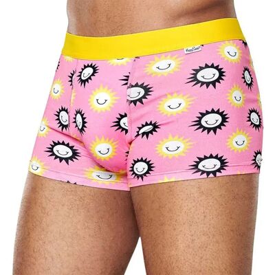 Happy Socks Boxers Sunny Smile Yellow / Pink 2XL - Publicité Happy Socks Boxers Sunny Smile Yellow / Pink 2XL - Publicité