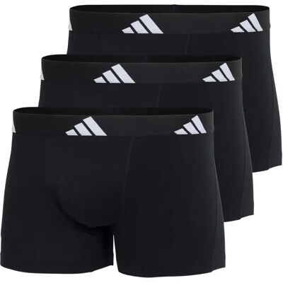 Adidas Underwear Boxers Active Flex Cotton Trunk 3 Unités Black / Black / Bk L Homme - Publicité Adidas Underwear Boxers Active Flex Cotton Trunk 3 Unités Black / Black / Bk L Homme - Publicité