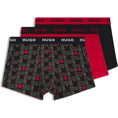 Hugo Boxers Design 10267989 Trunk Red 3 Unités Open Miscellaneous 969 S Homme - Publicité Hugo Boxers Design 10267989 Trunk Red 3 Unités Open Miscellaneous 969 S Homme - Publicité