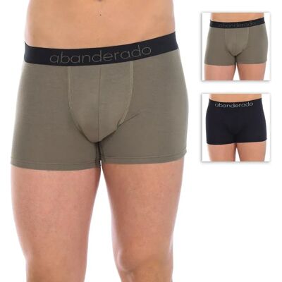 Abanderado Boxers Asa0c7m Natural Comfort Ultra-soft Bamboo Fabric 2 Unités Black Khaki XL Homme - Publicité Abanderado Boxers Asa0c7m Natural Comfort Ultra-soft Bamboo Fabric 2 Unités Black Khaki XL Homme - Publicité