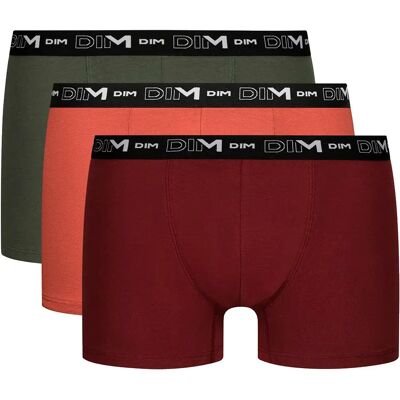 Dim Paris Boxers Ad16596 Stretch Cotton 3 Unités Chili Red / Earth Red / Tennis Green 6 - Publicité Dim Paris Boxers Ad16596 Stretch Cotton 3 Unités Chili Red / Earth Red / Tennis Green 6 - Publicité