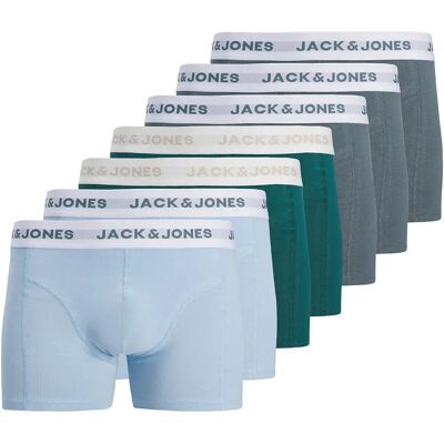 Jack & Jones Boxers Dean Solid Trunks 7 Unités Stormy Weather / Stormy Weather / Atlantic Deep / Chambray Blue M Homme - Publicité Jack & Jones Boxers Dean Solid Trunks 7 Unités Stormy Weather / Stormy Weather / Atlantic Deep / Chambray Blue M Homme - Publicité