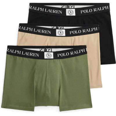 Ralph Lauren Accesorios Boxers 714981412 3 Unités Black / Vintage Khaki / Supply Olive 2XL Homme - Publicité Ralph Lauren Accesorios Boxers 714981412 3 Unités Black / Vintage Khaki / Supply Olive 2XL Homme - Publicité