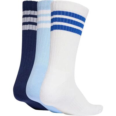 Adidas Chaussettes Crew 3 Stripes Cushioned Sportswear 3 Unités Dark Blue / White / Glow Blue EU 43-45 - Publicité Adidas Chaussettes Crew 3 Stripes Cushioned Sportswear 3 Unités Dark Blue / White / Glow Blue EU 43-45 - Publicité