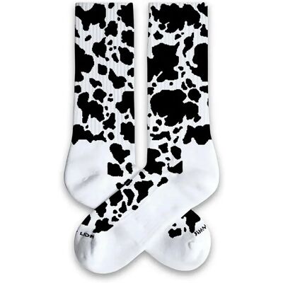 Jimmy Lion Chaussettes Longues Athletic Cow Print Milk EU 41-46 - Publicité Jimmy Lion Chaussettes Longues Athletic Cow Print Milk EU 41-46 - Publicité