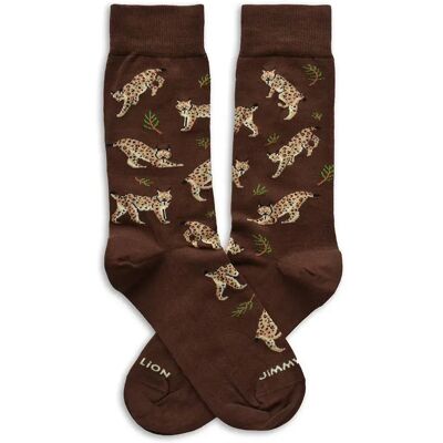 Jimmy Lion Chaussettes Longues Lynx Brown EU 41-46 - Publicité Jimmy Lion Chaussettes Longues Lynx Brown EU 41-46 - Publicité