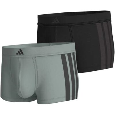 Adidas Underwear Boxers Active Flex Cotton 3 Stripe 2 Unités Black / Sage M Homme - Publicité Adidas Underwear Boxers Active Flex Cotton 3 Stripe 2 Unités Black / Sage M Homme - Publicité