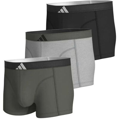 Adidas Underwear Boxers Active Flex Cotton Body 3 Unités Black / Green / Olive M Homme - Publicité Adidas Underwear Boxers Active Flex Cotton Body 3 Unités Black / Green / Olive M Homme - Publicité