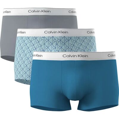 Calvin Klein Boxers Lv00nb4389 Trunk Low Rise 3 Unités Misty Grey / Icon Cotton Emblem Niagr M Homme - Publicité Calvin Klein Boxers Lv00nb4389 Trunk Low Rise 3 Unités Misty Grey / Icon Cotton Emblem Niagr M Homme - Publicité