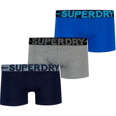 Superdry Boxers M3110475a Trunk 3 Unités Navy / Blue / Grey M Homme - Publicité Superdry Boxers M3110475a Trunk 3 Unités Navy / Blue / Grey M Homme - Publicité