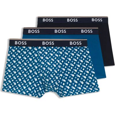 Boss Boxers Power Desig Trunk 10276514 3 Unités Open Blue M Homme - Publicité Boss Boxers Power Desig Trunk 10276514 3 Unités Open Blue M Homme - Publicité