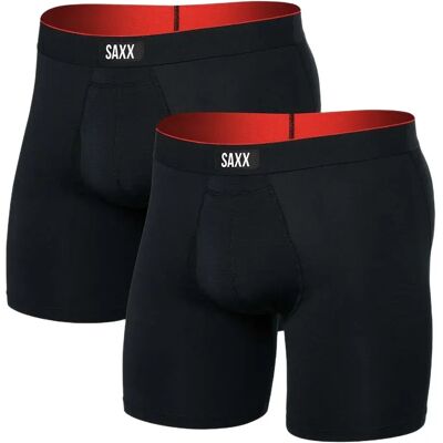 Saxx Underwear Boxers Multi-sport Mesh Brief Fly 2 Unités Black XS - Publicité Saxx Underwear Boxers Multi-sport Mesh Brief Fly 2 Unités Black XS - Publicité