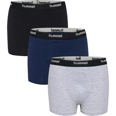 Hummel Boxers Nalle 3 Unités Grey Melange / Dress Blues / Black 110-116 cm - Publicité Hummel Boxers Nalle 3 Unités Grey Melange / Dress Blues / Black 110-116 cm - Publicité