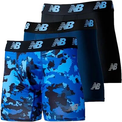 New Balance Boxers Premium 6´´ 3 Unités Blue L Homme - Publicité New Balance Boxers Premium 6´´ 3 Unités Blue L Homme - Publicité