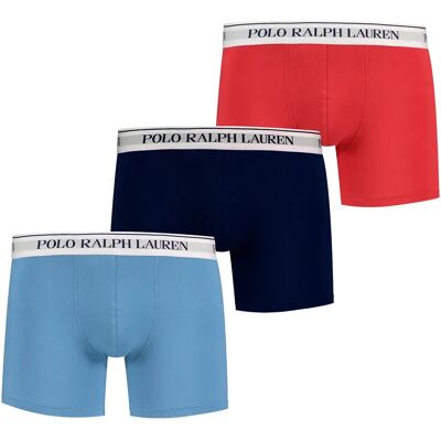 Polo Ralph Lauren Boxers 714830300 Brief 3 Unités Np Navy / Chili Pep / Cham Blue S - Publicité Polo Ralph Lauren Boxers 714830300 Brief 3 Unités Np Navy / Chili Pep / Cham Blue S - Publicité