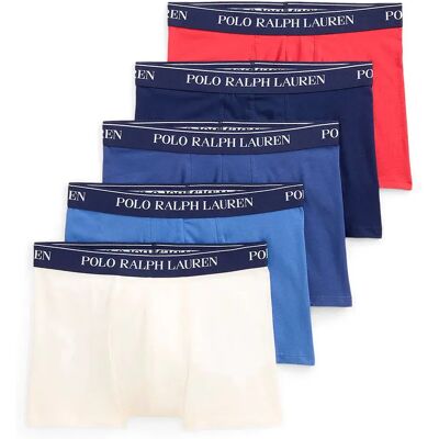 Polo Ralph Lauren Boxers 714864292 Trunk 5 Unités White / Chli / Bstblu / Lnvy / Npnvy M - Publicité Polo Ralph Lauren Boxers 714864292 Trunk 5 Unités White / Chli / Bstblu / Lnvy / Npnvy M - Publicité
