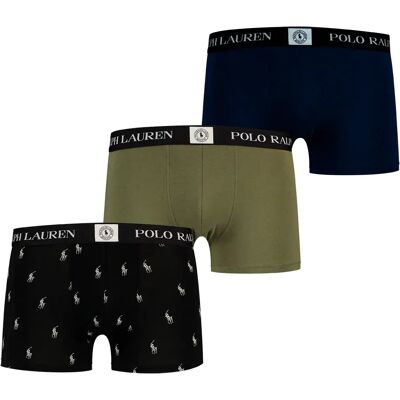 Polo Ralph Lauren Boxers 714981412 Trunk 3 Unités Np Navy / Crs Olive / Blk Aopp S - Publicité Polo Ralph Lauren Boxers 714981412 Trunk 3 Unités Np Navy / Crs Olive / Blk Aopp S - Publicité
