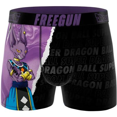 FREEGUN Boxers Dragon Ball Super Beerus Lilac / Black L - Publicité FREEGUN Boxers Dragon Ball Super Beerus Lilac / Black L - Publicité