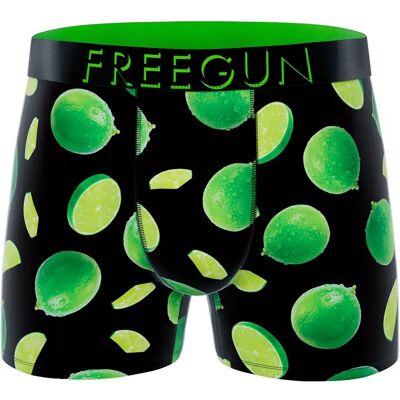 FREEGUN Boxers Lemon Green / Black XL - Publicité FREEGUN Boxers Lemon Green / Black XL - Publicité