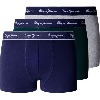Pepe Jeans Boxers Pmu100013 Trunk 3 Unités Richmond Green S - Publicité Pepe Jeans Boxers Pmu100013 Trunk 3 Unités Richmond Green S - Publicité