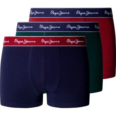 Pepe Jeans Boxers Pmu100013 Trunk 3 Unités Ruby Wine Red L - Publicité Pepe Jeans Boxers Pmu100013 Trunk 3 Unités Ruby Wine Red L - Publicité