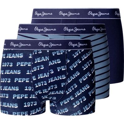 Pepe Jeans Boxers Pmu100015 Trunk 3 Unités Navy M - Publicité Pepe Jeans Boxers Pmu100015 Trunk 3 Unités Navy M - Publicité