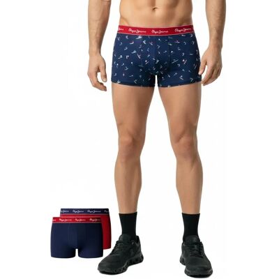 Pepe Jeans Boxers Skiers Trunk 3 Unités Navy M - Publicité Pepe Jeans Boxers Skiers Trunk 3 Unités Navy M - Publicité