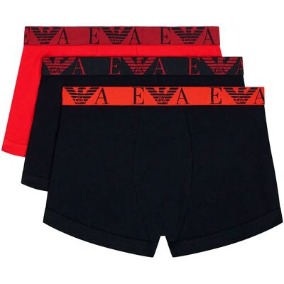 Giorgio Armani Emporio Armani Boxers Em000259_af25018 Boxers 3 Unités Black / Red / Black XL - Publicité Giorgio Armani Emporio Armani Boxers Em000259_af25018 Boxers 3 Unités Black / Red / Black XL - Publicité