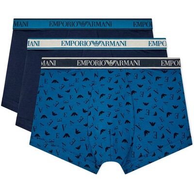 Giorgio Armani Emporio Armani Boxers Em000259_af25019 Boxers 3 Unités Navy / Navy / Blue S - Publicité Giorgio Armani Emporio Armani Boxers Em000259_af25019 Boxers 3 Unités Navy / Navy / Blue S - Publicité